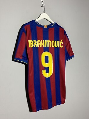 Zlatan Ibrahimovic - Barcelona Home Retro Shirt 2009/2010
