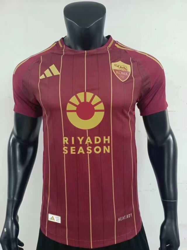 Officiële AS Roma Special Edition Shirt 2024/2025 - Bordeaurood met Gouden Details