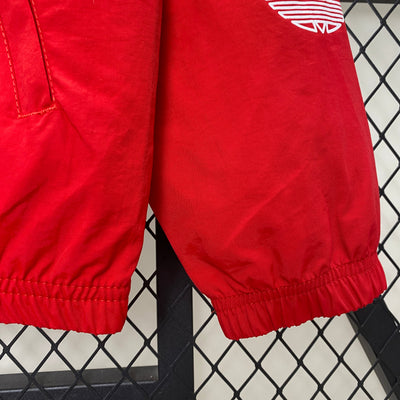 Rode Windbreaker 2024 met Witte Strepen