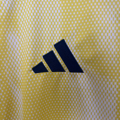 Officiële Juventus Derde Shirt 2024/2025 - Geel met Roze en Donkere Accenten