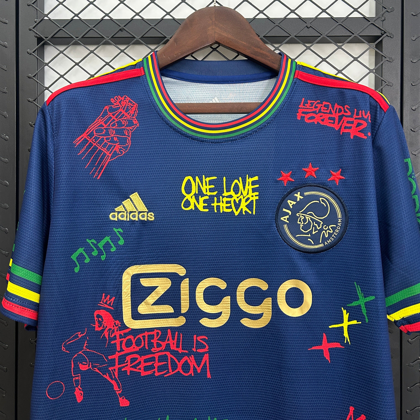 Ajax Shirt 2025/2026 - Bob Marley Edition Jersey Blue