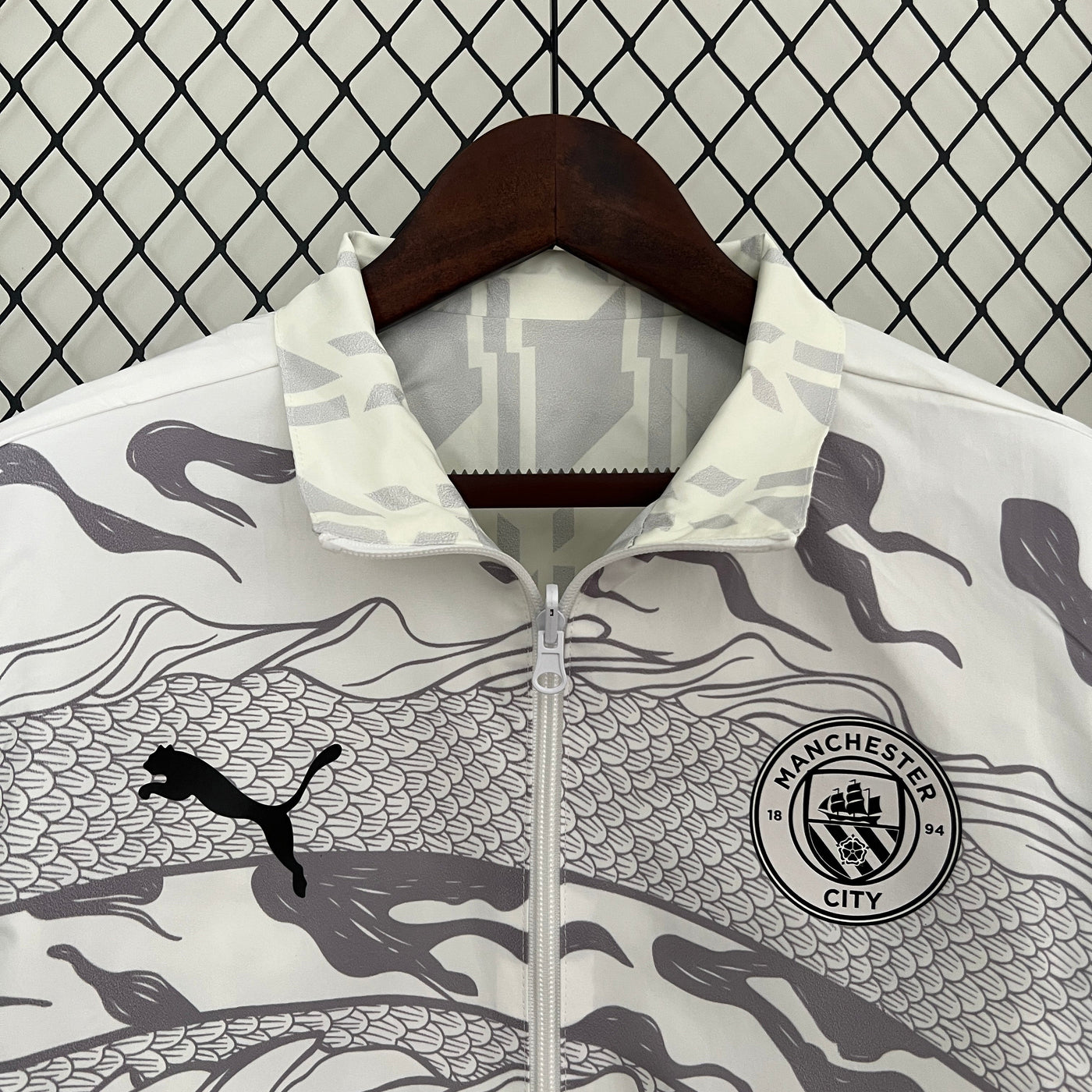 Manchester City Reversible Trench Coat Windbreaker 2024/2025
