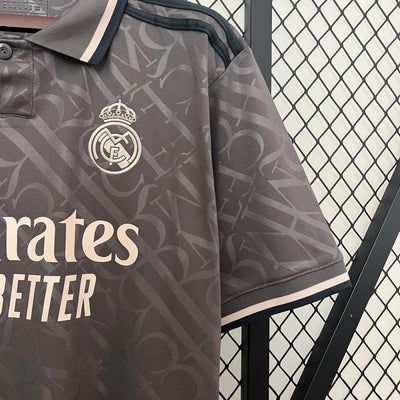 Officiële Real Madrid Derde Shirt 2024/2025 - Grijs met Witte Accenten