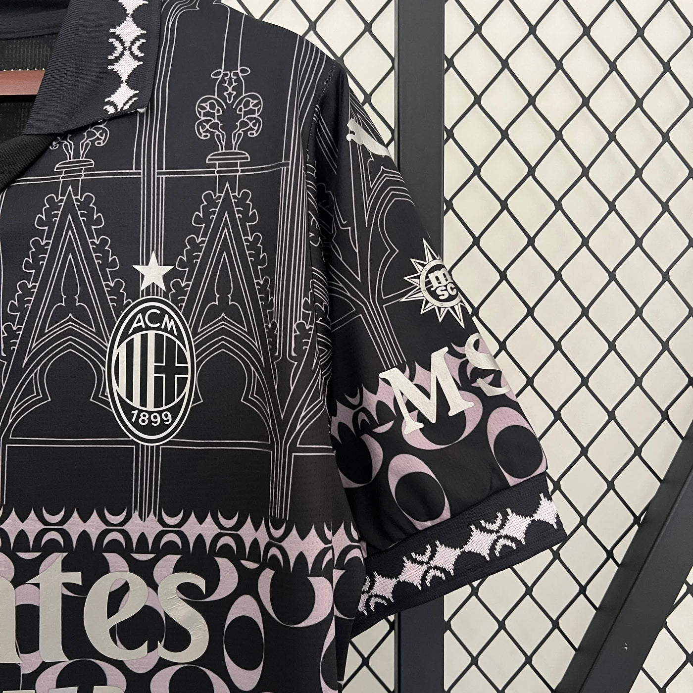 Officiële AC Milan Special Edition Shirt 2024/2025 - Zwart met Gotisch Design