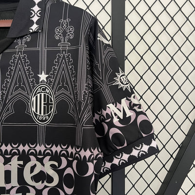 Officiële AC Milan Special Edition Shirt 2024/2025 - Zwart met Gotisch Design