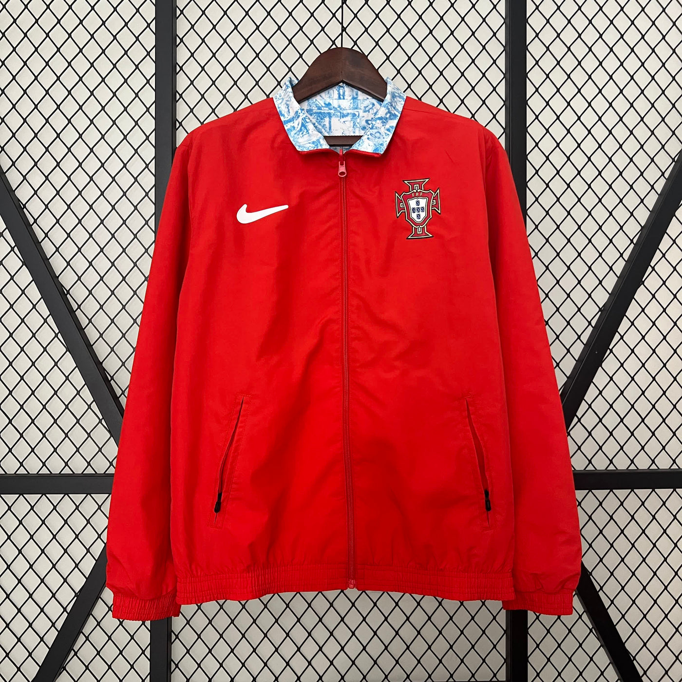Officiële Portugal Windbreaker Trench Coat Reversible 2024/2025 – Maten S tot XXXL