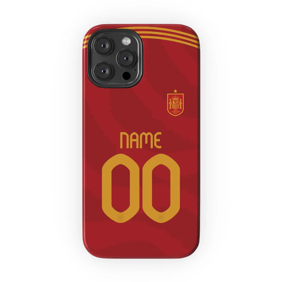 Spain Home Cover - Customizable Soccer Phone Case