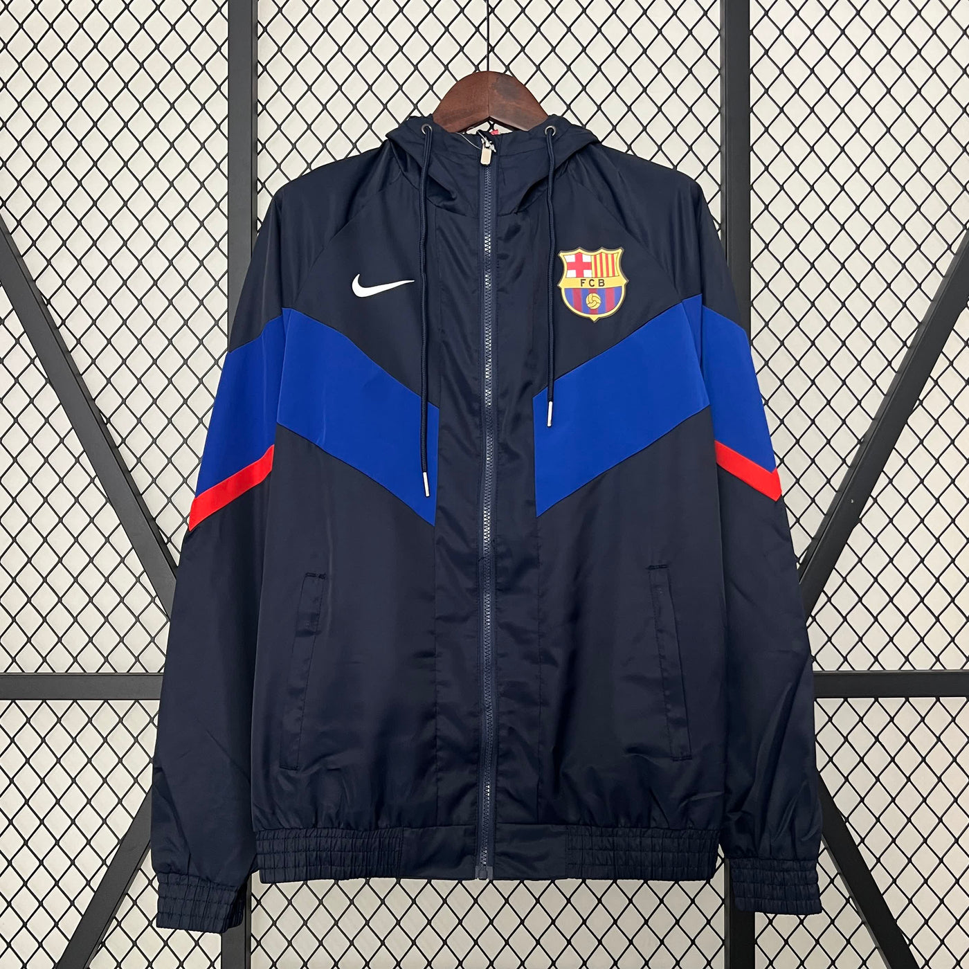 Officiële FC Barcelona Windbreaker 2024/2025 – Maten S tot XXL
