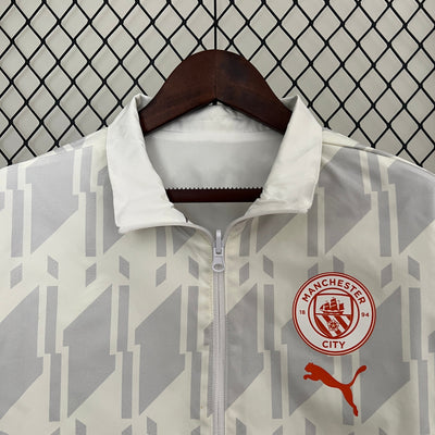 Manchester City Reversible Trench Coat Windbreaker 2024/2025