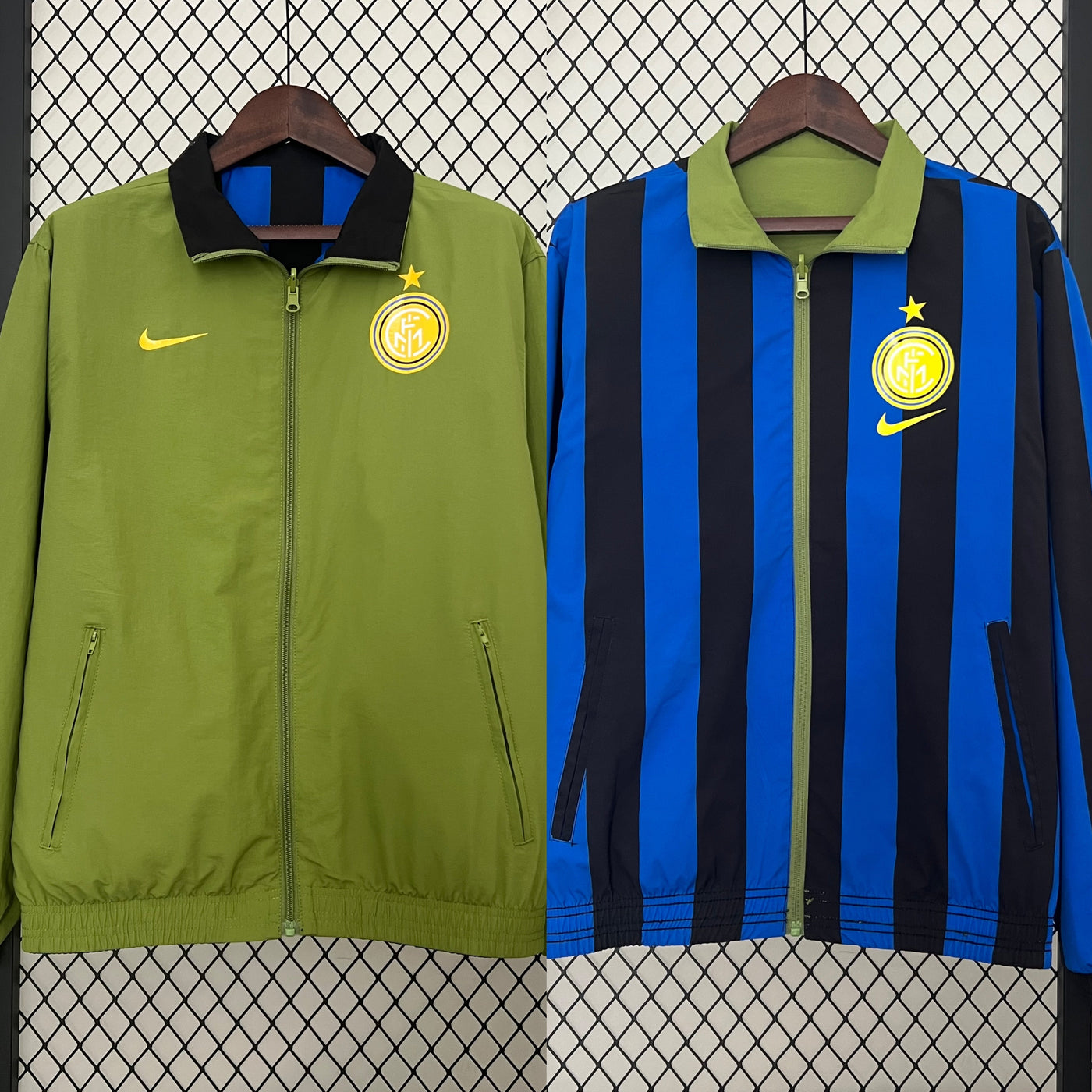 Inter Milan Reversible Trench Coat Windbreaker 2024/2025