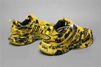 Balenciaga Track Shoes T1 Yellow/Black - Unisex Luxury Sneakers