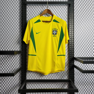 Legendarisch Brazilië Shirt 2002 - Ronaldo #9 Wereldkampioen